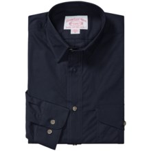 Filson Feather Cloth Shirt - Long Sleeve (For Tall Men) in Navy - Closeouts