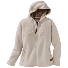 Filson Hooded Sweater Jacket - Wool Blend, Full Zip (For Women) in Cream - Closeouts