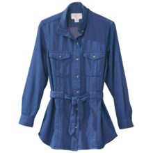 Filson Indigo Long Shirt - Long Sleeve (For Women) in Indigo Pink - Closeouts