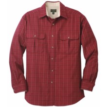 Filson Kingston Plaid Shirt - Long Sleeve (For Men) in Burgundy Plaid - Closeouts