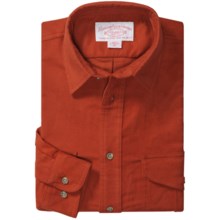 Filson Moleskin Shirt - Long Sleeve (For Men) in Burnt Orange - Closeouts