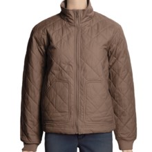 Filson Quilted Weekender Jacket - Peached Cotton Canvas (For Women) in Olive Green - Closeouts