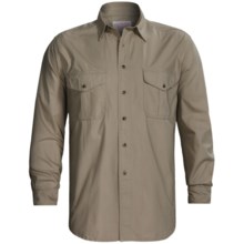 Filson Safari Cloth Shirt - Long Sleeve (For Tall Men) in Olive Green - Closeouts