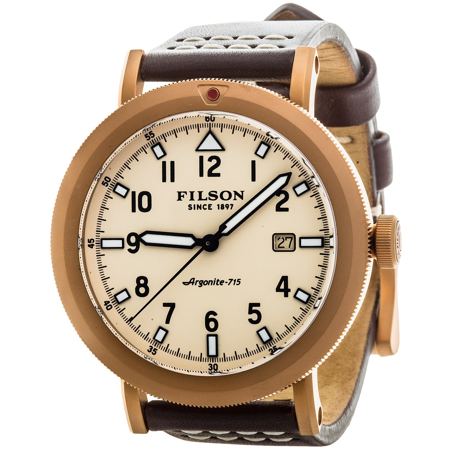 Filson Scout Cream Dial Watch (For Men) Save 52