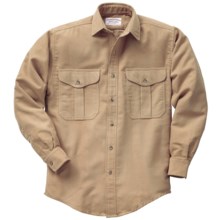 Filson Shelter Cloth Shirt - Long Sleeve (For Men) in Camel - Closeouts