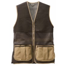 Filson Shooting Vest - Mesh (For Men) in Dark Tan - Closeouts