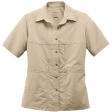 Filson Voyage Shirt - Cotton Poplin Blend, Short Sleeve (For Women) in Desert Tan - Closeouts