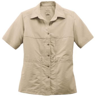 Filson Voyage Shirt - Cotton Poplin Blend, Short Sleeve (For Women) in Desert Tan