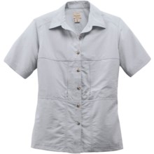 Filson Voyage Shirt - Cotton Poplin Blend, Short Sleeve (For Women) in Dovetail Grey - Closeouts