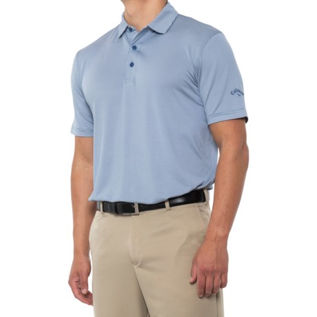 Callaway Golf Fine Line Stripe Polo Shirt - UPF 15, Short Sleeve (For Men) - BLUE HORIZON (XL )