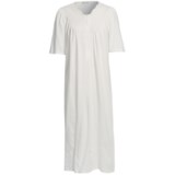 Fini Moore by Rosch Ruched V-Neck Nightgown - Short Sleeve (For Women)