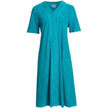Fini Moore by Rosch Terry Robe - Short Sleeve (For Women) in Dark Turquoise - Closeouts