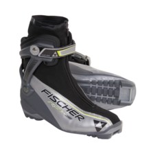 Fischer RC5 Combi Nordic Ski Boots (For Men and Women) in Silver/Black/Yellow - Closeouts