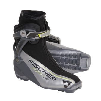 Fischer RC5 Combi Nordic Ski Boots (For Men and Women) in Silver/Black/Yellow