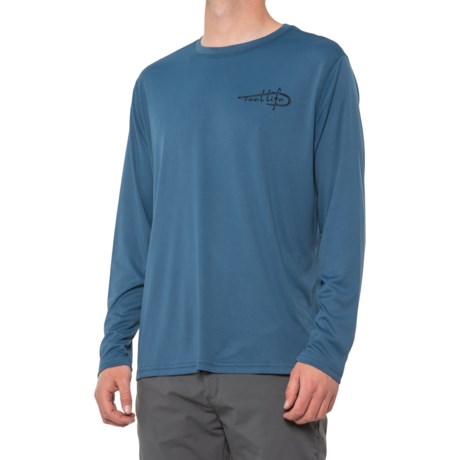 Reel Life Fishing in America Sun Defender Shirt - UPF 50+, Long Sleeve (For Men) - REAL TEAL (M )