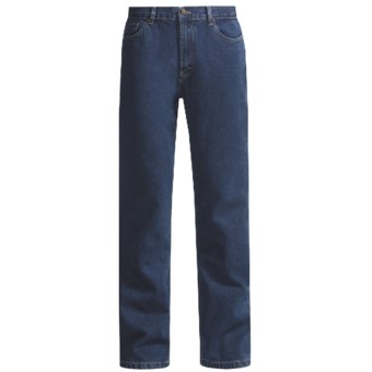Five-Pocket Denim Jeans - Classic Fit (For Men) in Denim Blue