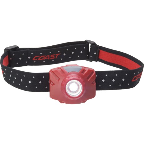Coast FL60R Rechargeable Wide Angle Headlamp - 450 Lumens - RED/GREY ( )