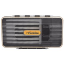 Flambeau Six-Compartment Crystal Fly Box - Waterproof, Large in See Photo - Closeouts