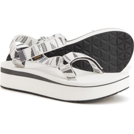 Teva Flatform Universal Sandals (For Women) - Chara Bright White (8 )