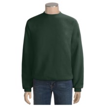 Fleece Crew Neck Sweatshirt - Long Sleeve (For Men and Women) in Dark Green - 2nds