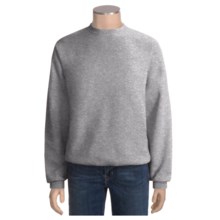 Fleece Crew Neck Sweatshirt - Long Sleeve (For Men and Women) in Grey Heather - 2nds