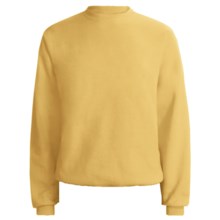 Fleece Crew Neck Sweatshirt - Long Sleeve (For Men and Women) in Yellow, Daffodil Yellow - 2nds
