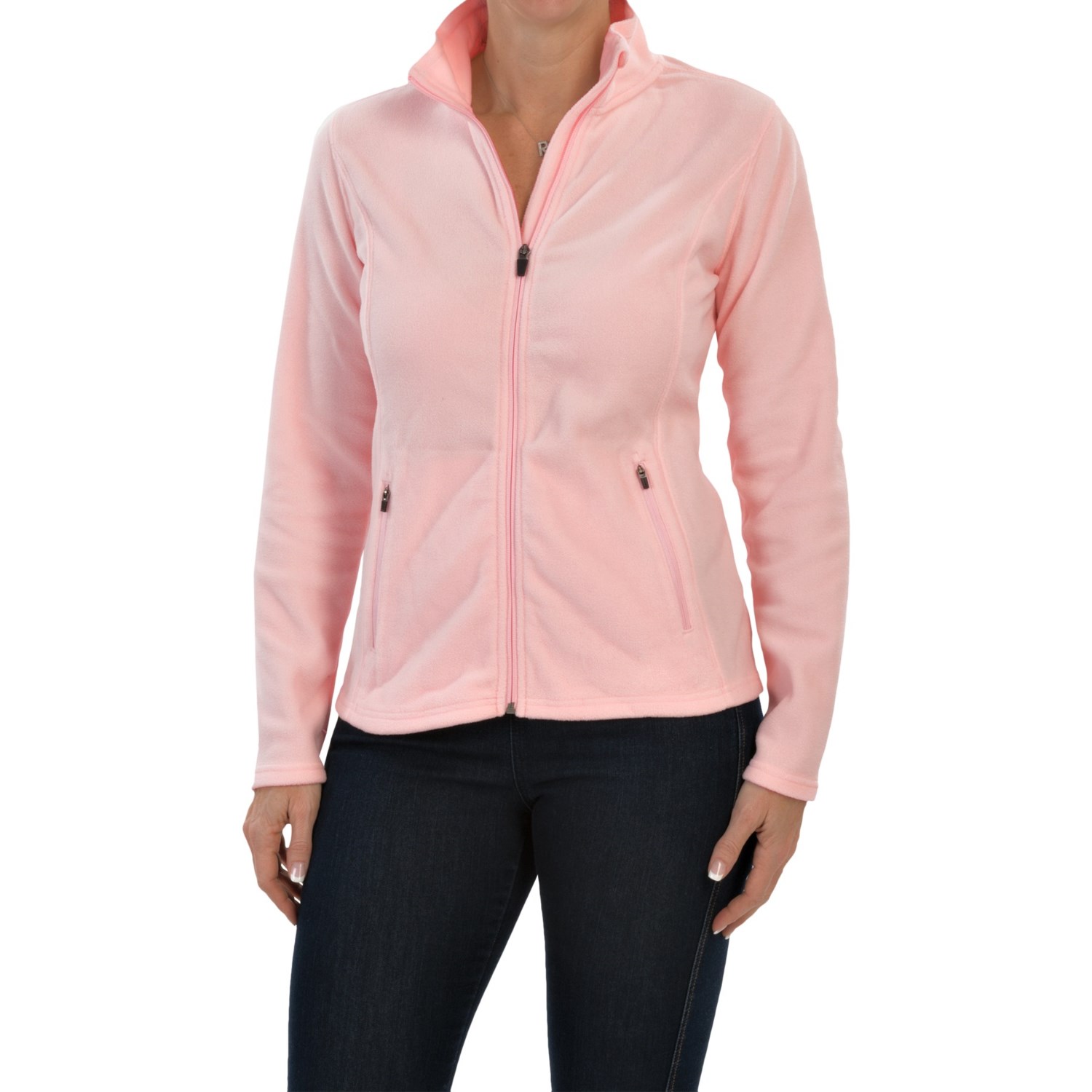 light pink fleece jacket