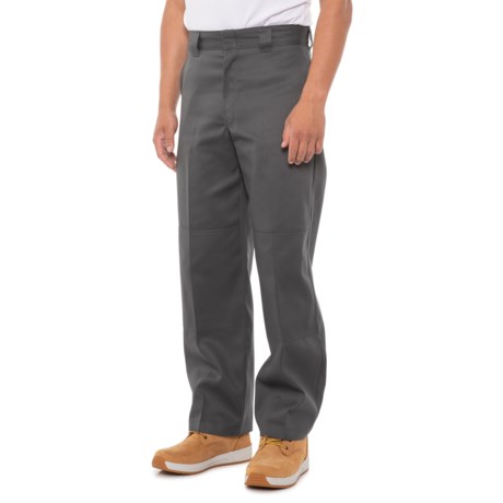 UPC 889440282081 product image for FLEX Double Knee Twill Work Pants - Loose Fit, Straight Leg (For Men) - CHARCOAL | upcitemdb.com