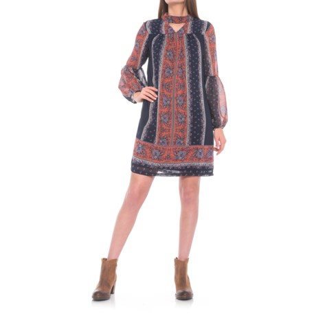 UPC 191056540807 product image for Floral Print Peasant Dress - Long Sleeve (For Women) | upcitemdb.com