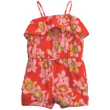 Floral Tank Romper - Spaghetti Strap (For Girls)