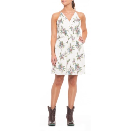 UPC 191057128806 product image for Floral Wrap Bodice Tank Dress - Sleeveless (For Women) | upcitemdb.com