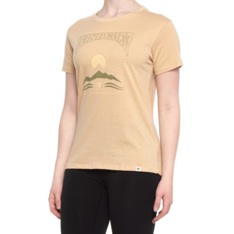 LIV OUTDOOR Flow Graphic T-Shirt - Short Sleeve (For Women) - WANDERER SUNRISE (S )