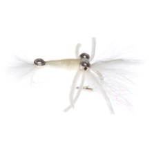 Fly H20 by Umpqua Bone Shrimp Rubber Legs Saltwater Fly - Dozen in White - Closeouts