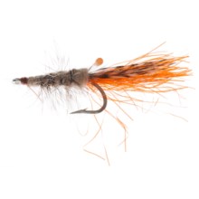 Fly H20 by Umpqua Feather Merchants Super Shrimp Saltwater Fly - Dozen in Tan/Orange/Grizzly - Closeouts