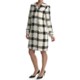 Focus 2000 White Plaid Coat (For Women)