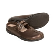 Footprints by Birkenstock Varese Shoes - Leather Slip-Ons (For Women) in Dark Gold - Closeouts
