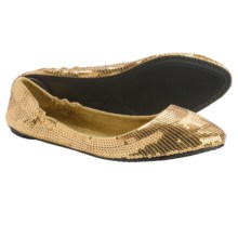 Footzyfolds Spark Burst Shoes - Slip-Ons (For Women) in Gold - Closeouts