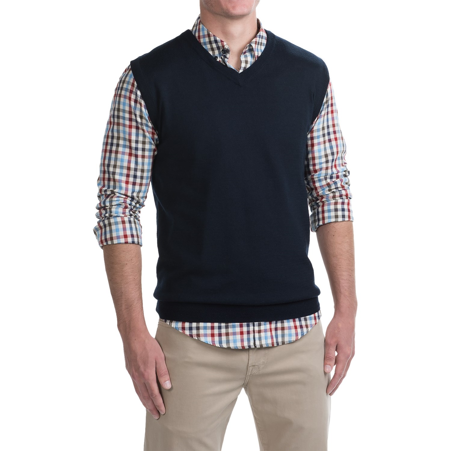 Zappos Footer Product Features Basic knit vest for dailywear / The best knit fabric for warmth and.