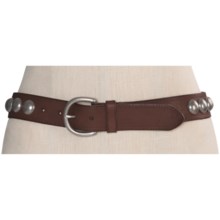 Forest and Culver Concho Belt - Leather (For Women) in Brown - Closeouts