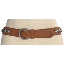 Forest and Culver Concho Belt - Leather (For Women) in Tan - Closeouts