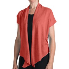 Forte Cashmere Ballet Wrap (For Women) in Coral - Closeouts