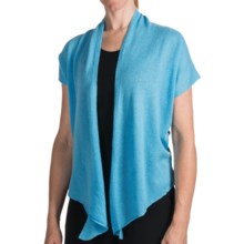 Forte Cashmere Ballet Wrap (For Women) in Tuquoise - Closeouts