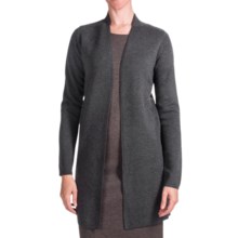 Forte Cashmere Luxe Milano Duster - Merino Wool-Silk (For Women) in Graphite - Closeouts