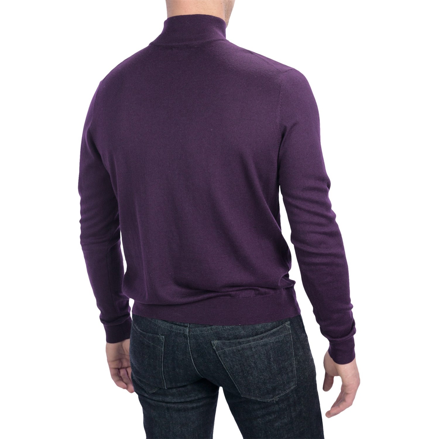 silk mock neck