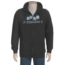 Foursquare Berm Hoodie Sweatshirt (For Men) in Blacktop - Closeouts