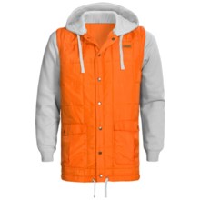 Foursquare Frame Hoodie Sweatshirt - Removable Sleeves (For Men) in Safety Orange - Closeouts