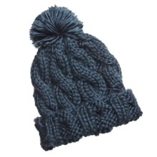 Foursquare Mop Top Beanie Hat (For Women) in Midnight Blue - Closeouts