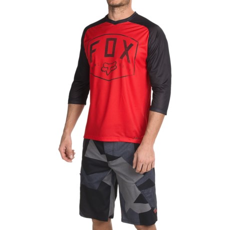 Fox Racing Flow Cycling Jersey 34 Sleeve For Men
