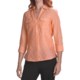 Foxcroft Fitted Shirt - Linen, 3/4 Sleeve (For Women)