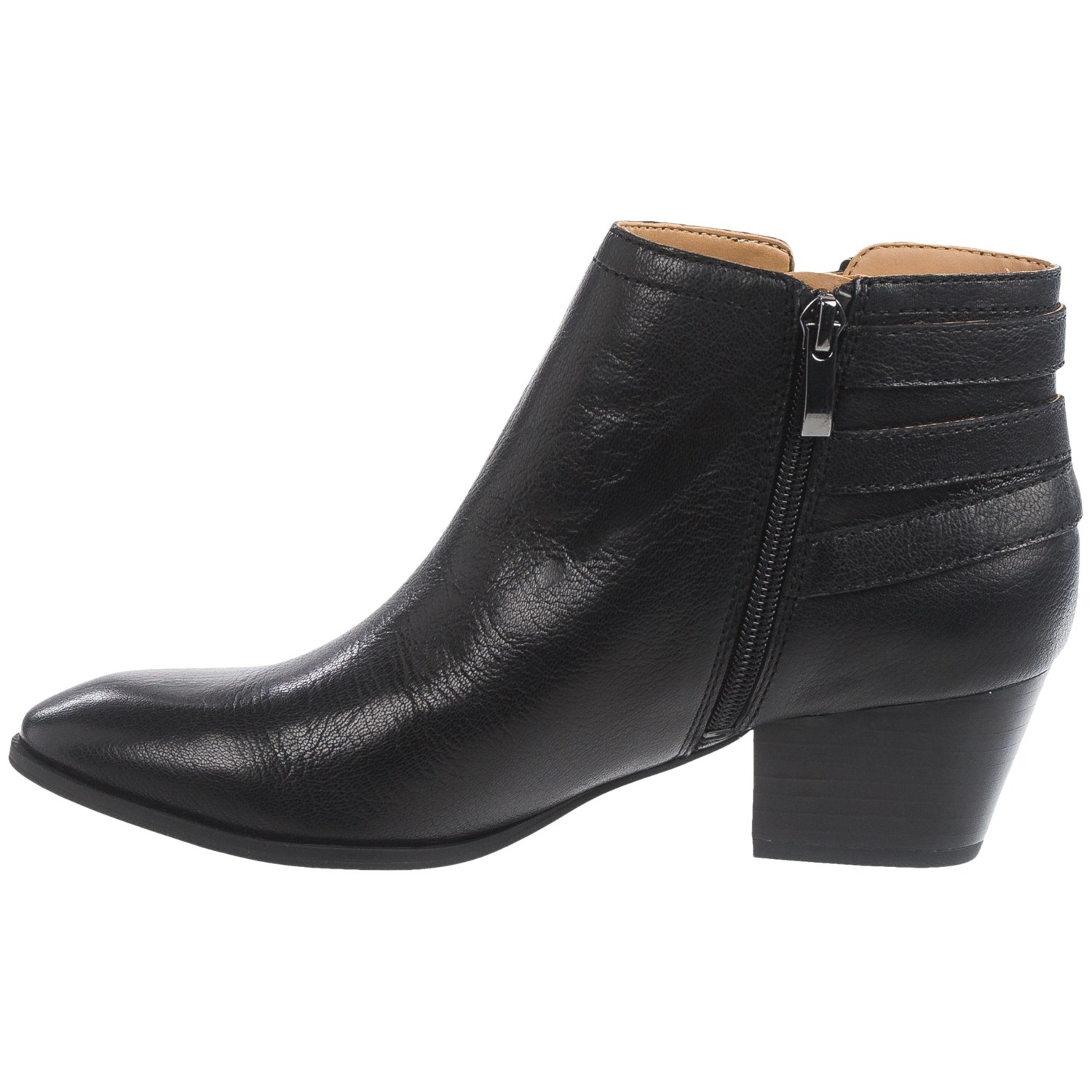 franco sarto low heel ankle boots